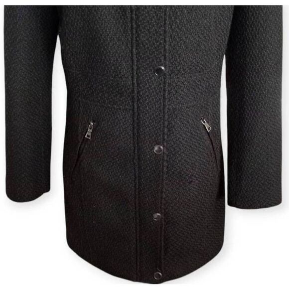 I.N.C. INTERNATIONAL CONCEPTS BLACK COAT SZ.S EUC *HOOD NOT INCLUDED* - Picture 4 of 9